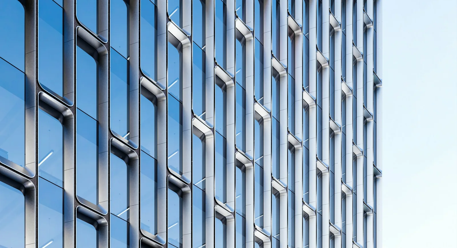 Bold geometric lines of a contemporary Australian building